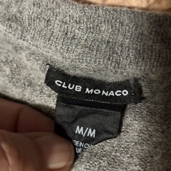 Club Monaco Charcoal Asymmetrical Hem Tunic medium #wool #business casual - Picture 8 of 10